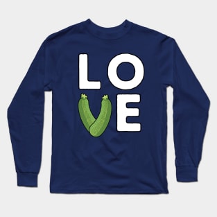 I Love Zucchini Zucchini Lover Long Sleeve T-Shirt